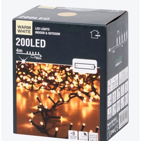 In/Outdoor Christmasligth 200LED Warm White