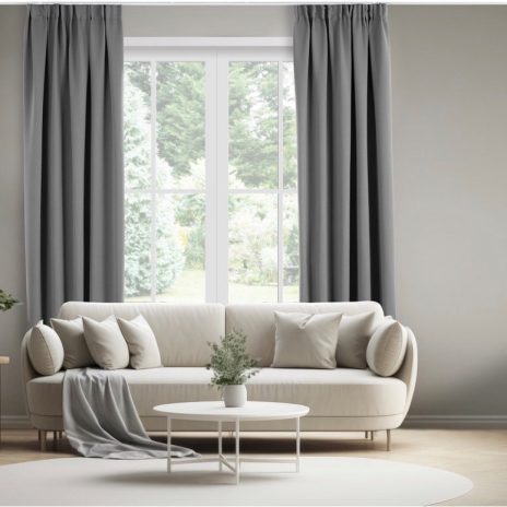 Gordijnen met haken silver grey 300 x 250