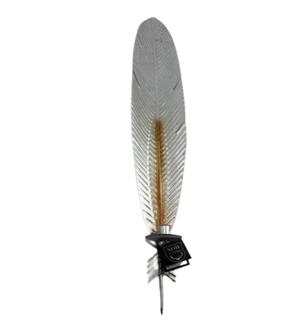 Candleholder FEATHER LEAF Silver