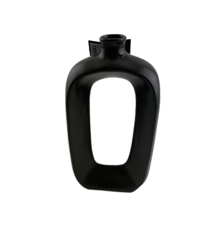 Vase/candleholder AGU oval w hole 16,1x
