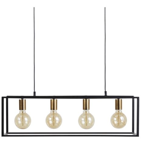 Trondheim Binnenlamp kooi + 4 gouden fittingen