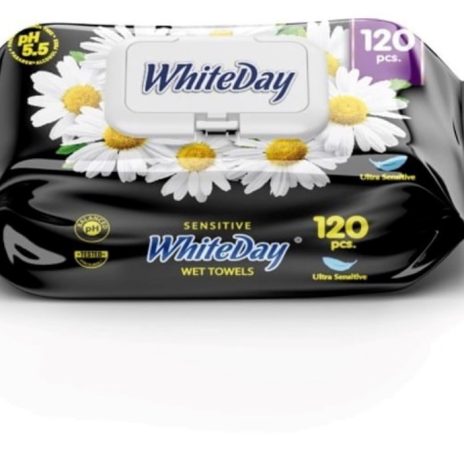 Wet Wipes Chamomile 120pcs 17*17*38gsm