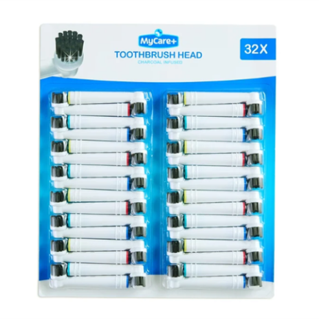 Opzetborstels OralB Charcoal - 32 stuks